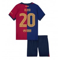 Maglia Calcio Barcelona Dani Olmo #20 Prima Divisa Bambino 2024-25 Manica Corta (+ pantaloncini)